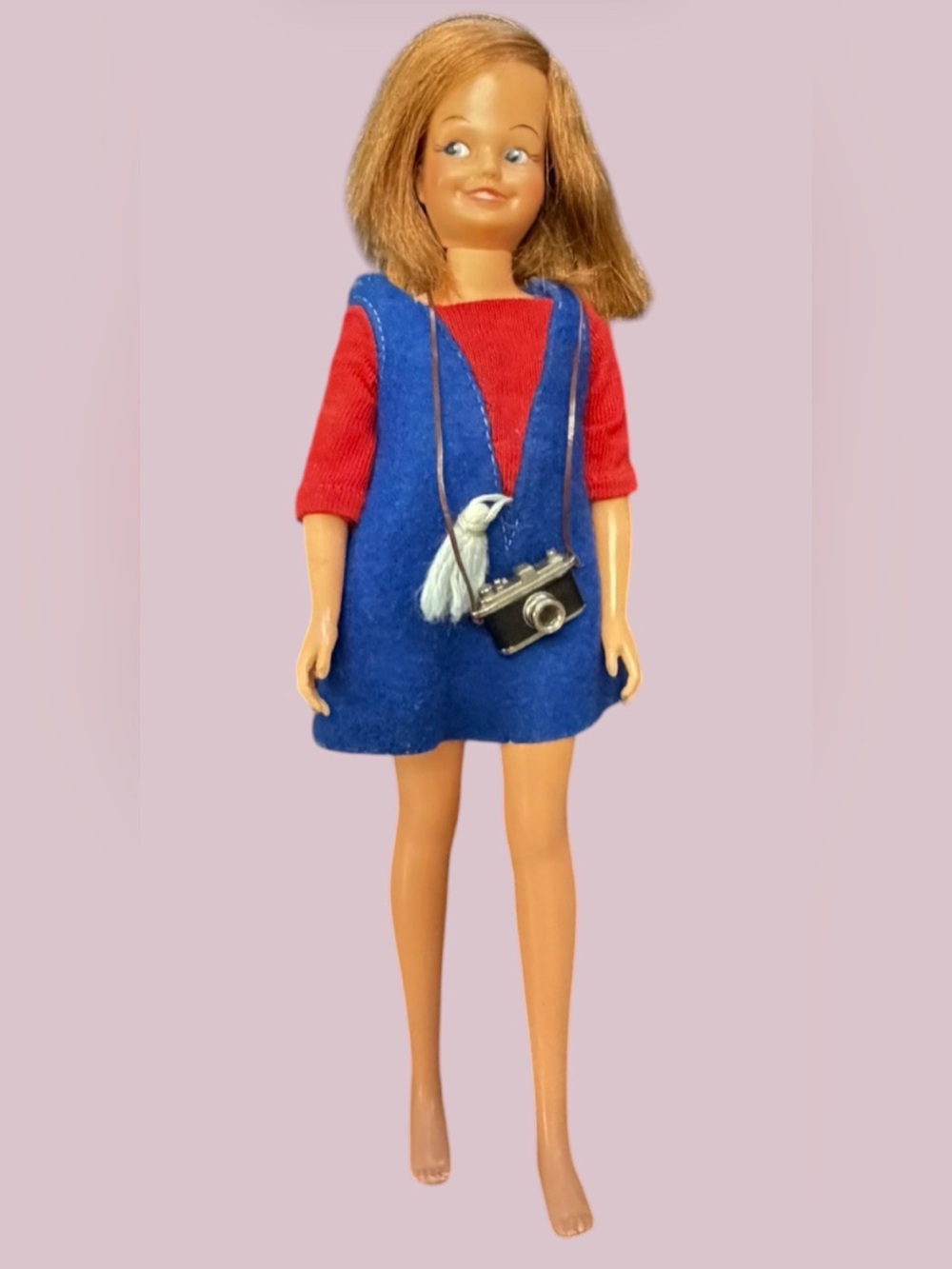Dodi Doll DO-9-E 1 Auburn Hair 1964 Original Dress Hip Marking